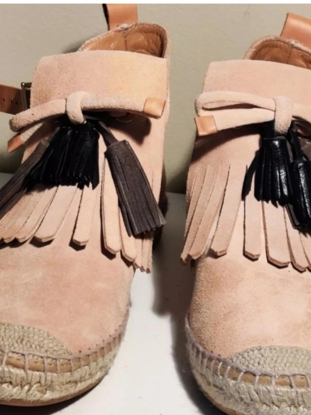 Intropia Made in Spain Womens Euro37/6-6.5 Suede Booties NEW